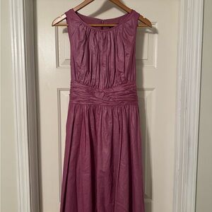 Adrianna Papell Sleeveless Purple Midi Dress